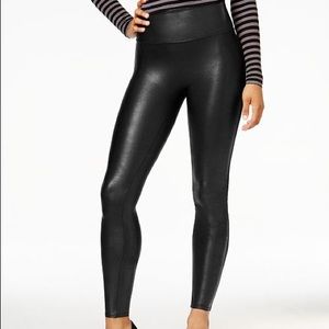 Spanx Faux Leather Leggings Size Small
